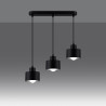 Lampe suspendue SAVAR 3 noir