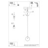 Ceiling lamp FORNES 3 black