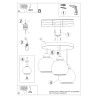 Ceiling lamp LEMMI 3 white