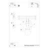 Ceiling lamp SAVAR 3 black