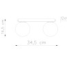 Pendant lamp TITRAN 3 biała