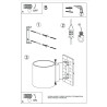 Lampe suspendue SUBA 3P noir