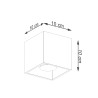Pendant lamp SUBA 4L black