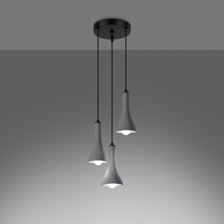 Lampe suspendue REA 3P béton
