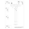 Lampe suspendue REA 3P béton