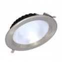 LED Ceiling Spotlight - 30W, Round, Silver-Coloured