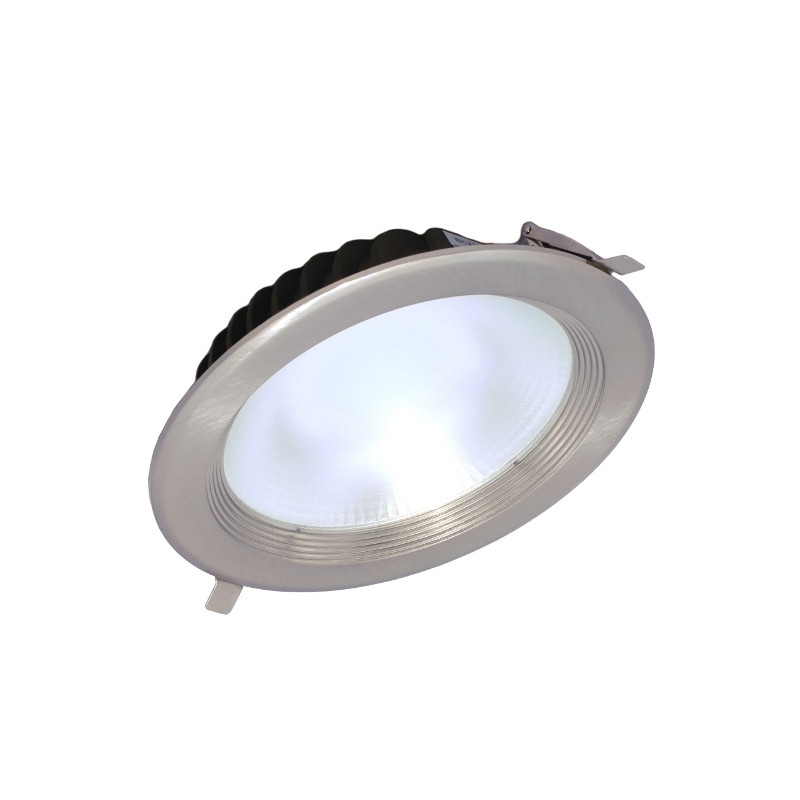 LED Ceiling Spotlight - 30W, Round, Silver-Coloured