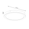 Ceiling lamp ZOE black LED