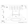 Ceiling lamp ZOE black LED
