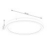 Ceiling lamp SOLE black LED
