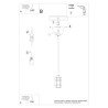 Ceiling lamp LEMMI 4L white
