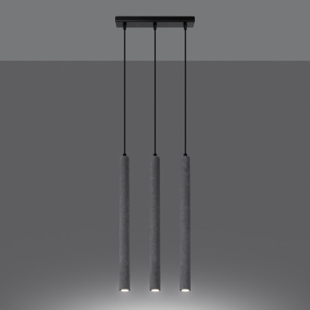 Lampada a sospensione PASTELO 3L in cemento