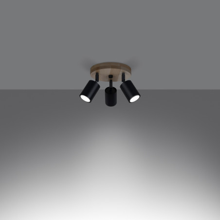 Deckenleuchted VERDO 3P schwarz