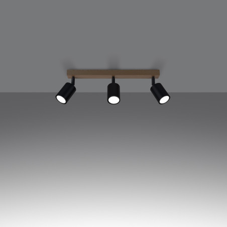 Deckenleuchte VERDO 3L schwarz