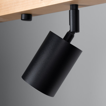 Lampada a soffitto VERDO 4 nero