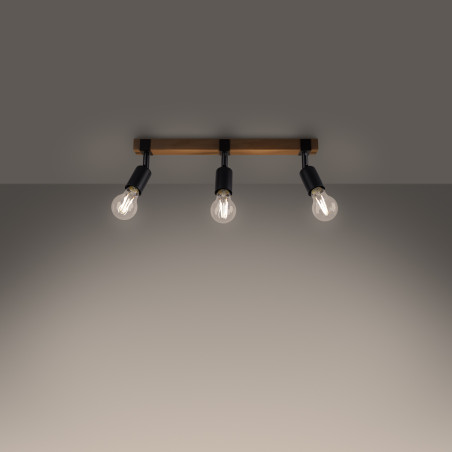 Lampada da soffitto ZUCA 3 nero