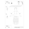 Ceiling lamp MIKA black