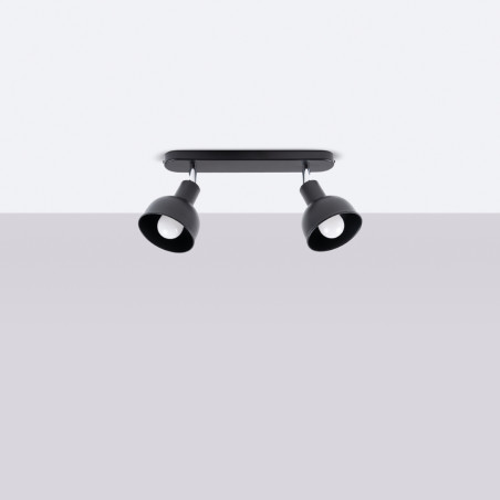 Lampada a soffitto ELBA 2 nero