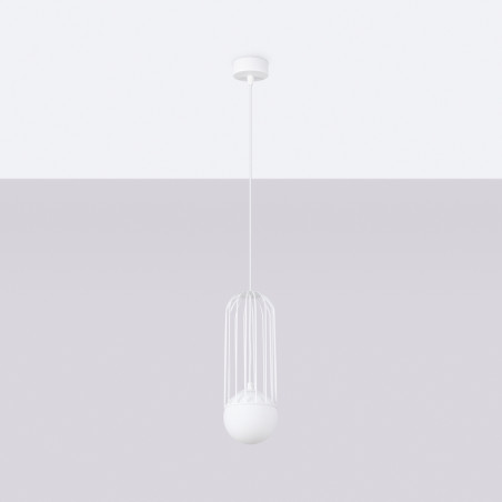 Lámpara colgante BRINA 1 blanca