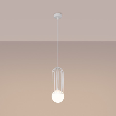 Lámpara colgante BRINA 1 blanca