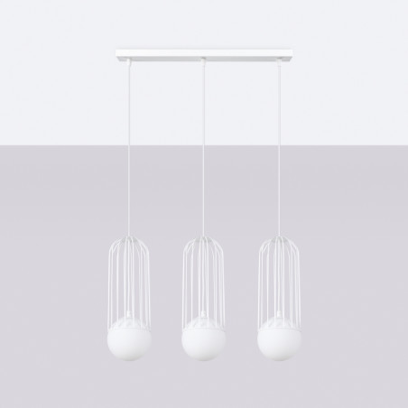 Lampada a sospensione BRINA 3L bianco