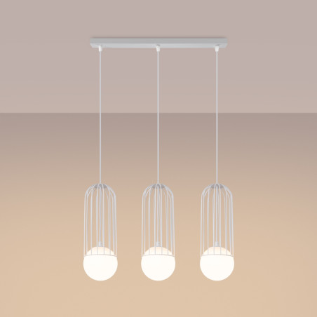 Lampada a sospensione BRINA 3L bianco