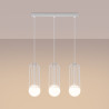 Lámpara colgante BRINA 3L blanca