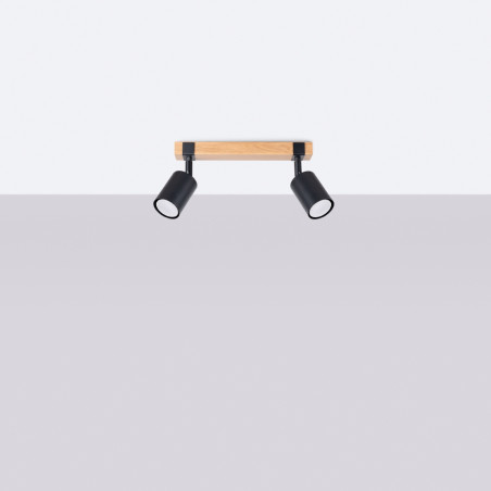 Candeeiro de teto FAGER 2 preto