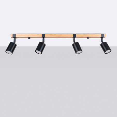 Candeeiro de teto FAGER 4L preto