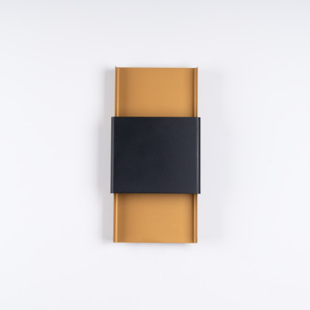 Candeeiro de parede DURLIN dourado/preto