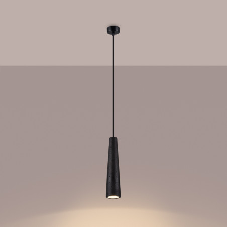 Lampe suspendue ELECTRA béton noir