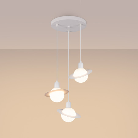 Lampada a sospensione HYPERION 1 bianco