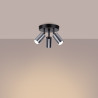Lampada a soffitto WINX 3P nero/cromo
