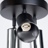 Lampada a soffitto WINX 3P nero/cromo