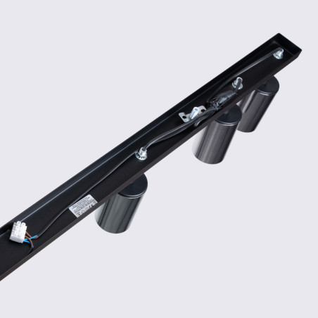 Lámpara de techo WINX 6L negro/cromo