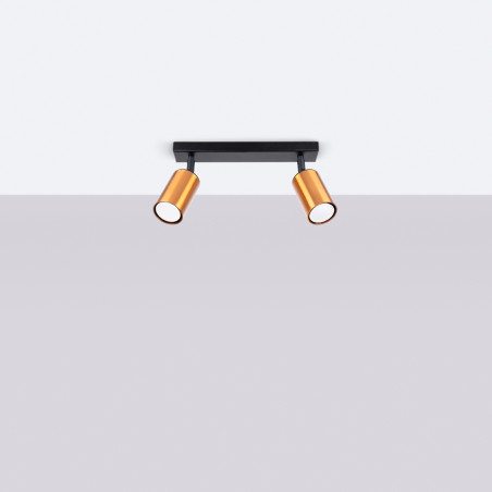 Lámpara de techo WINX 2 negro/cobre