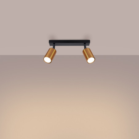 Lámpara de techo WINX 2 negro/cobre