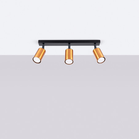 Lampada da soffitto WINX 3 nero/coop