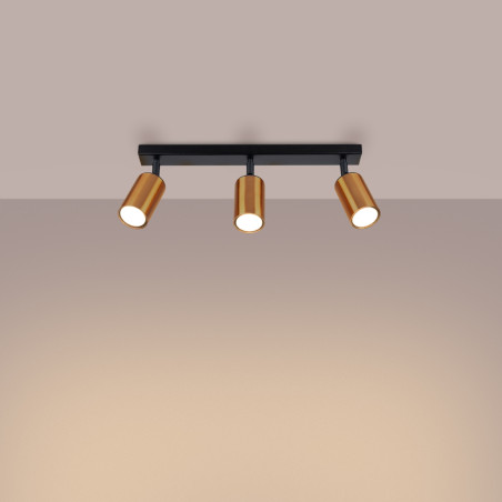 Lampada da soffitto WINX 3 nero/coop