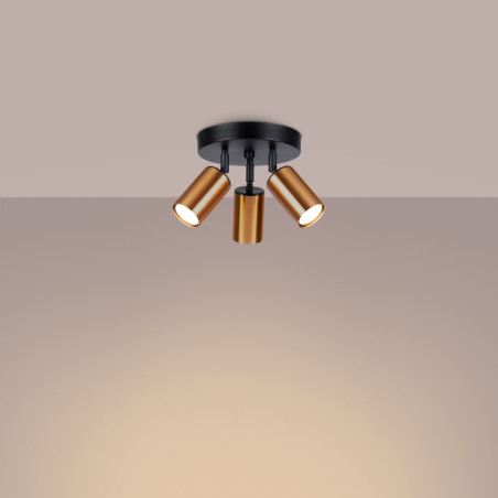 Lampada a soffitto WINX 3P nero/coop