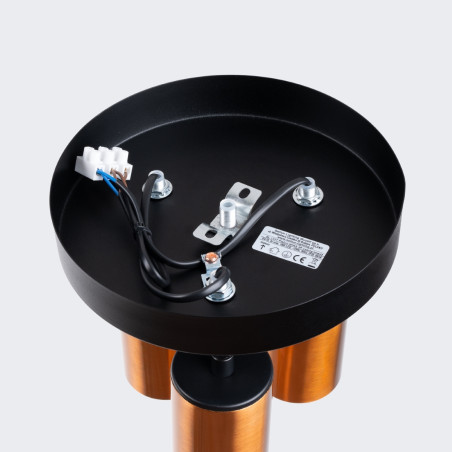 Lampada a soffitto WINX 3P nero/coop