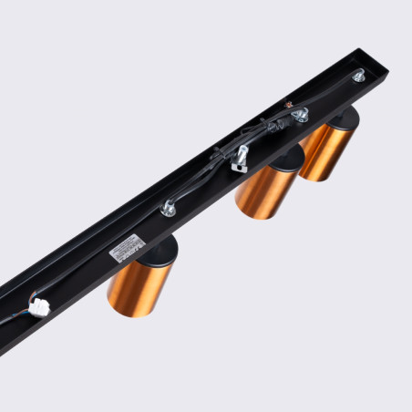 Plafonnier WINX 6L noir/cooper