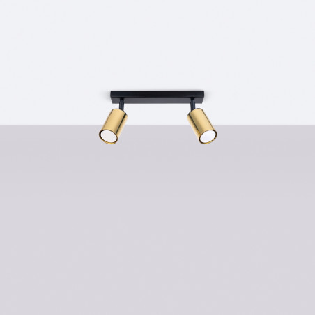 Lampada da soffitto WINX 2 nero/oro