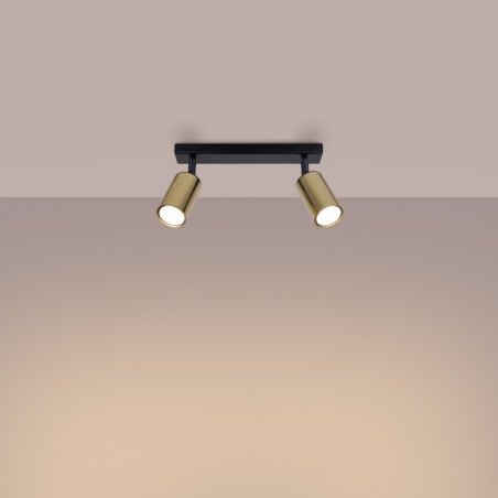 Lampada da soffitto WINX 2 nero/oro