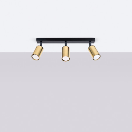 Lampada da soffitto WINX 3 nero/coop