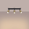 Ceiling lamp WINX 3 black/chrome
