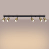 Ceiling lamp WINX 6L black/chrome