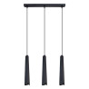 Lampada a sospensione PRYSM 3L nero