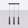 Lampada a sospensione PRYSM 3L nero