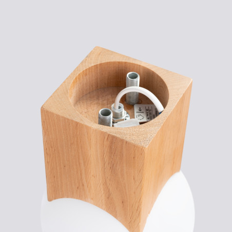 Candeeiro de teto SOLIS madeira natural